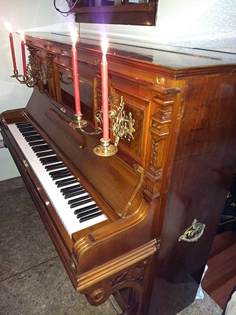 Unique Art Case German Vintage Upright Piano